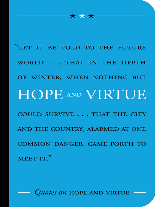 Title details for Quotes on Hope and Virtue by Suzanne Gibbs Taylor - Available